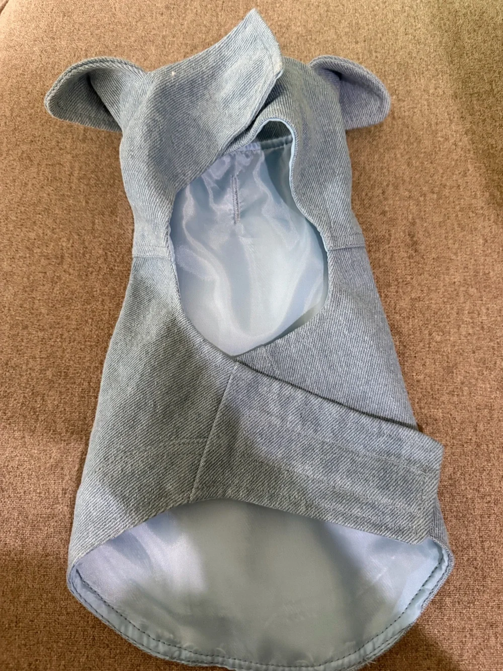 SimplyDog Light Blue Pet Jacket with Branded Tag